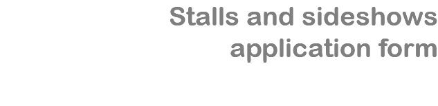 Stalls and sideshows  application form