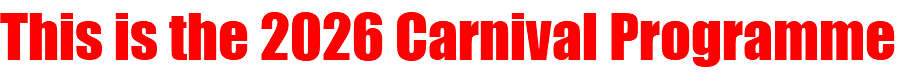 This is the 2026 Carnival Programme